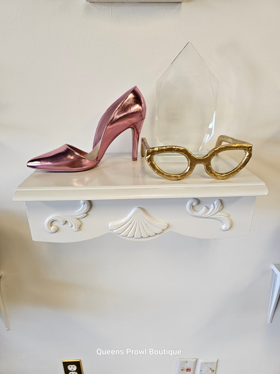 Pretty in Pink Metallic Heels – Queens Prowl Boutique
